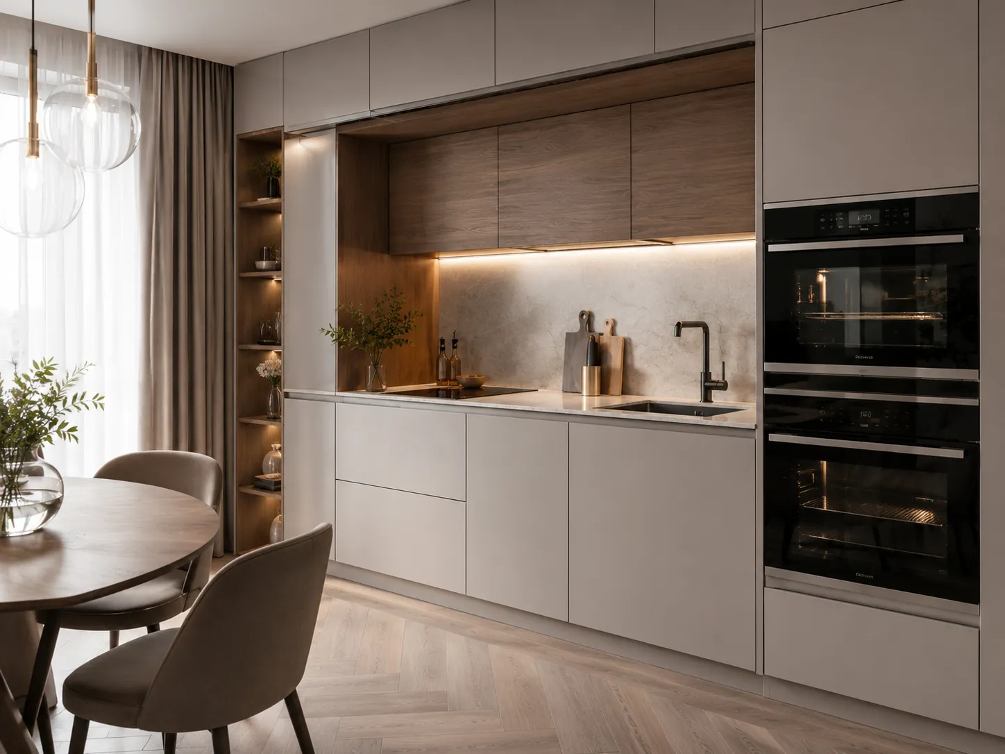 Прямые кухни Ramina Home